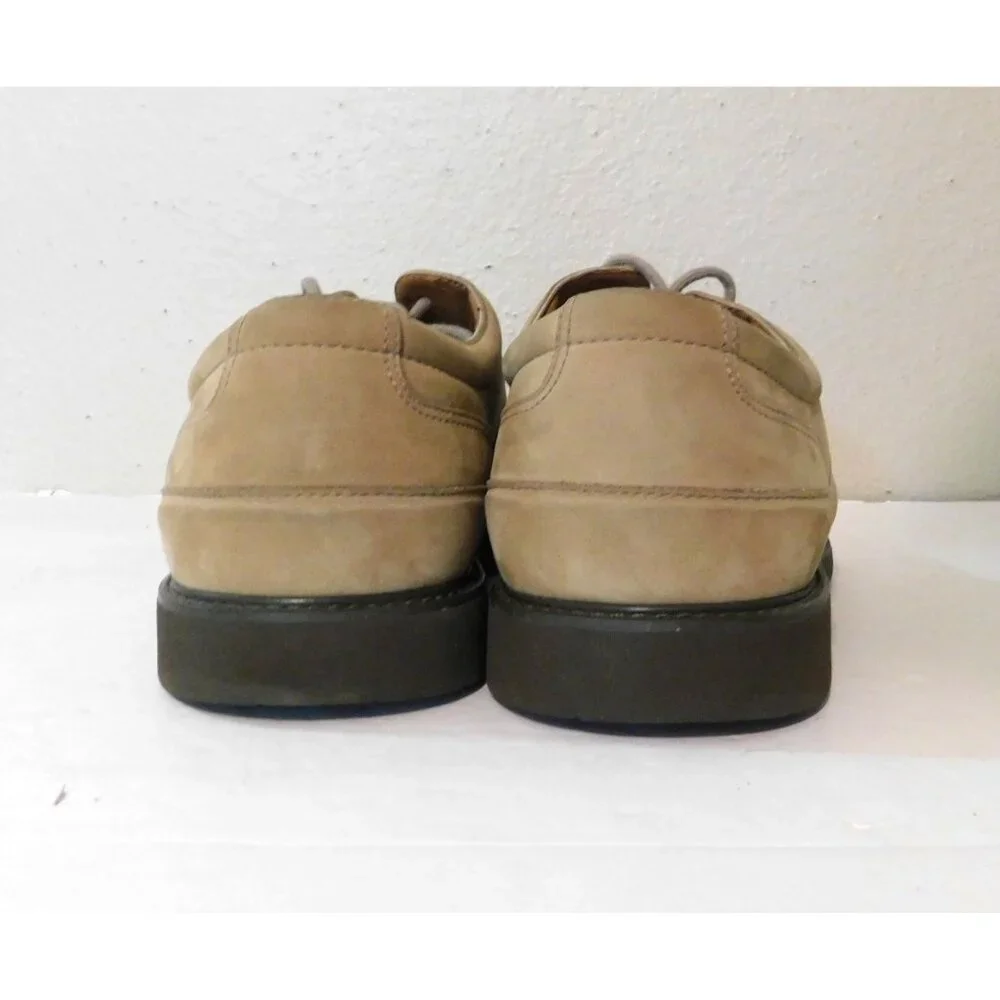 Rockport Suede Oxford Shoes Men’s 9.5M Tan Lace Up Durable Leather